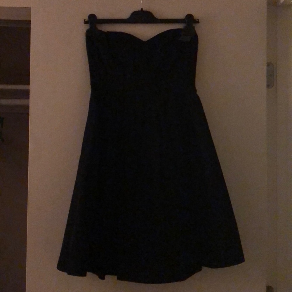 Jcrew sweetheart black cocktail dress